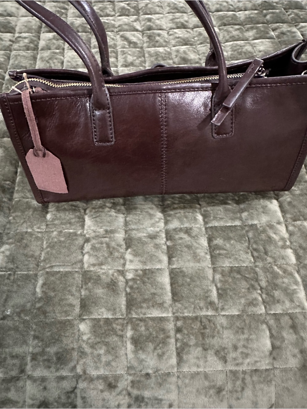 Genuine leather bag. Structured Shoulder Bag. - Picture 5 of 12